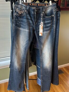 Rock Revival Chereen Bootcut Jeans y2k Vintage Sz 30 NWT